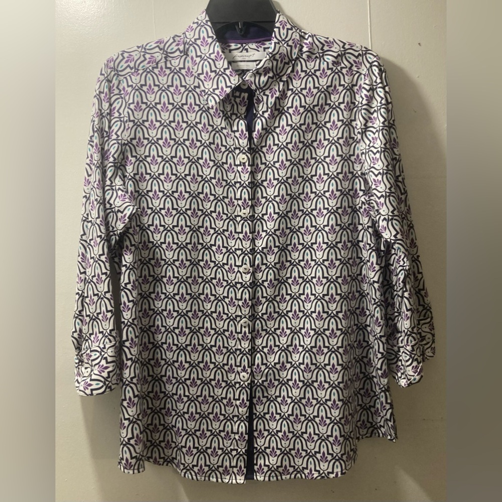 💰5/$10 Fox Croft 3/4 sleeve blouse women’s